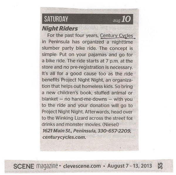 Scan of article from Aug. 7-13, 2013 issue of Cleveland Scene Magazine