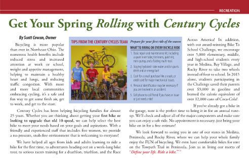 Article from page 15 of the April/May 2016 issue of The Medina County Women's Journal