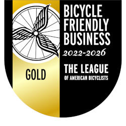 GOLD Bicycle Friendly Business Award by the League of American Bicyclists