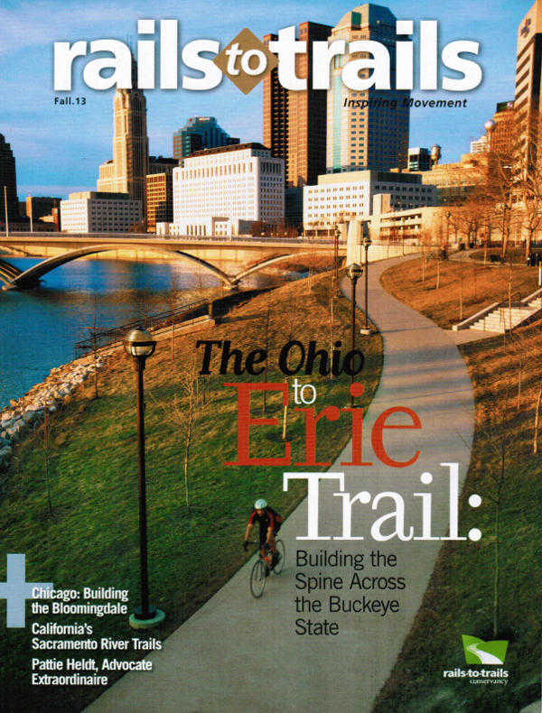 Rails To Trail magazine cover Fall 2013